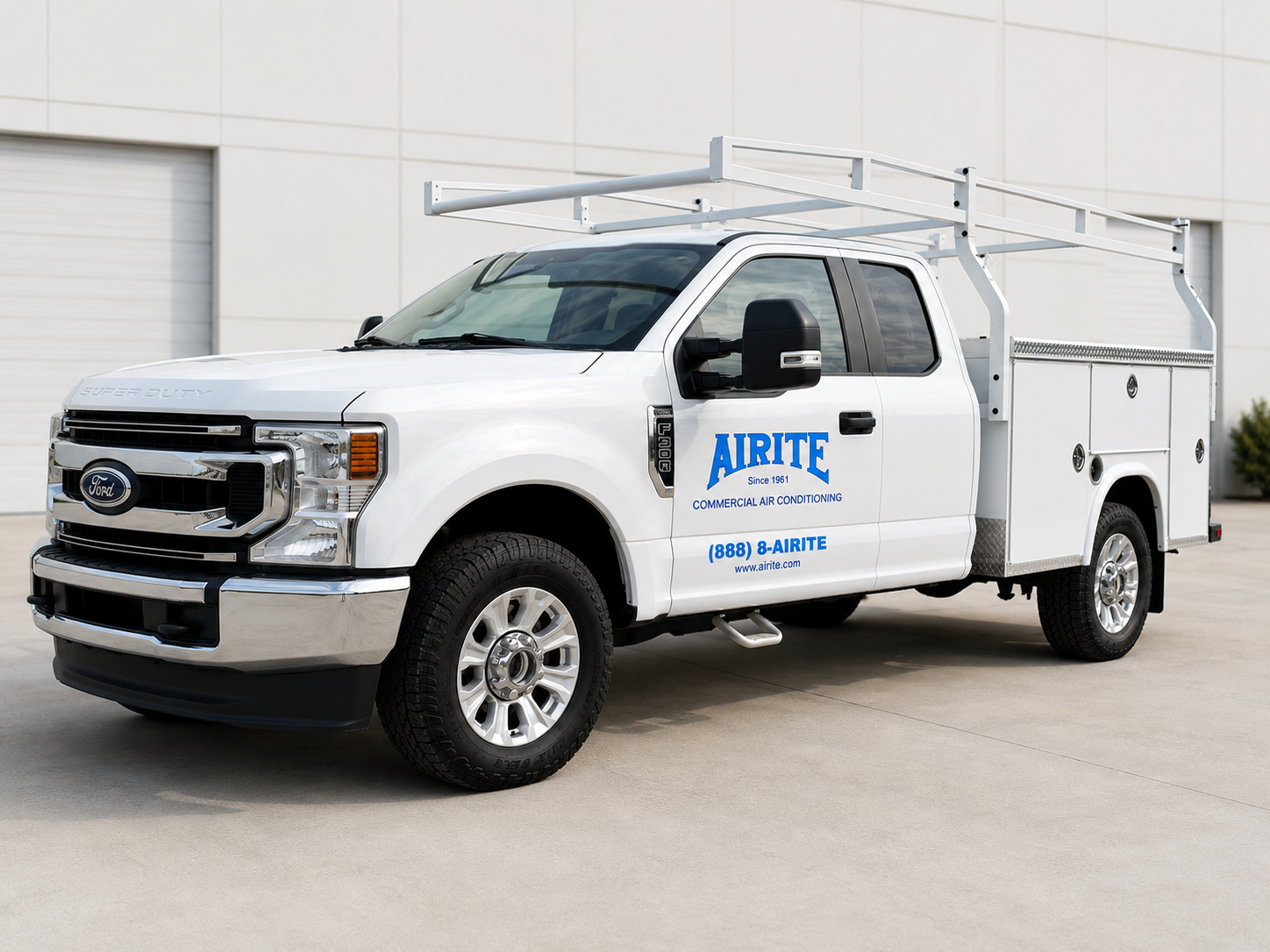 Airite commercial mechanical HVAC installation truck